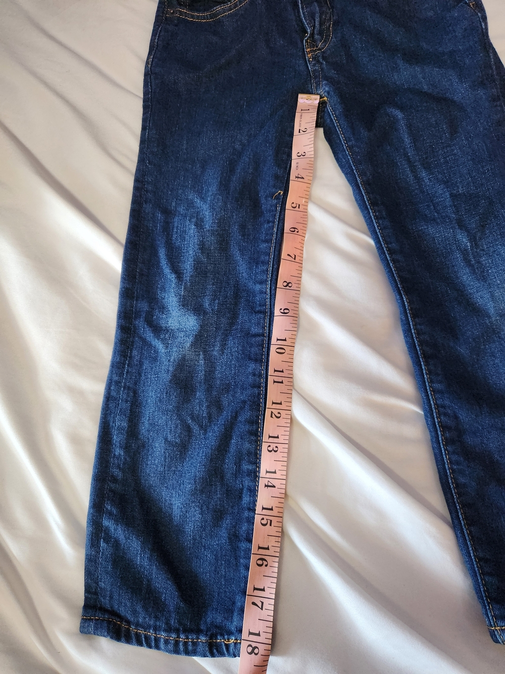 Gapkids Classic Dark Blue Boys Straight Jeans - Size 6reg - Picture 14 of 15